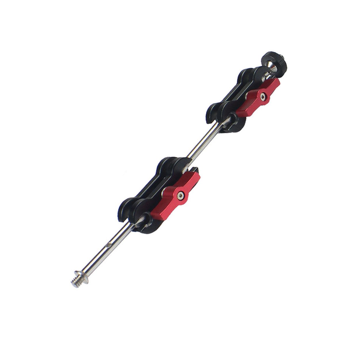 Articulating Arm Mount Double Ballhead 14 Inch Screw for DSLR Camera Light Tripod Live Hot Shoe Bracket Type C
