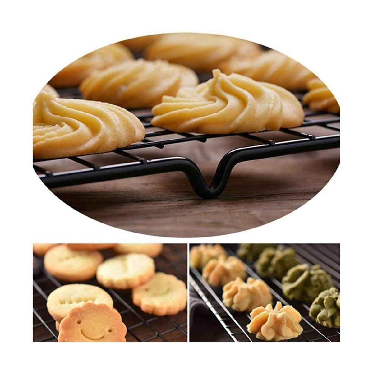 2PCS Stainless Steel Cooling Rack Fits Baking P