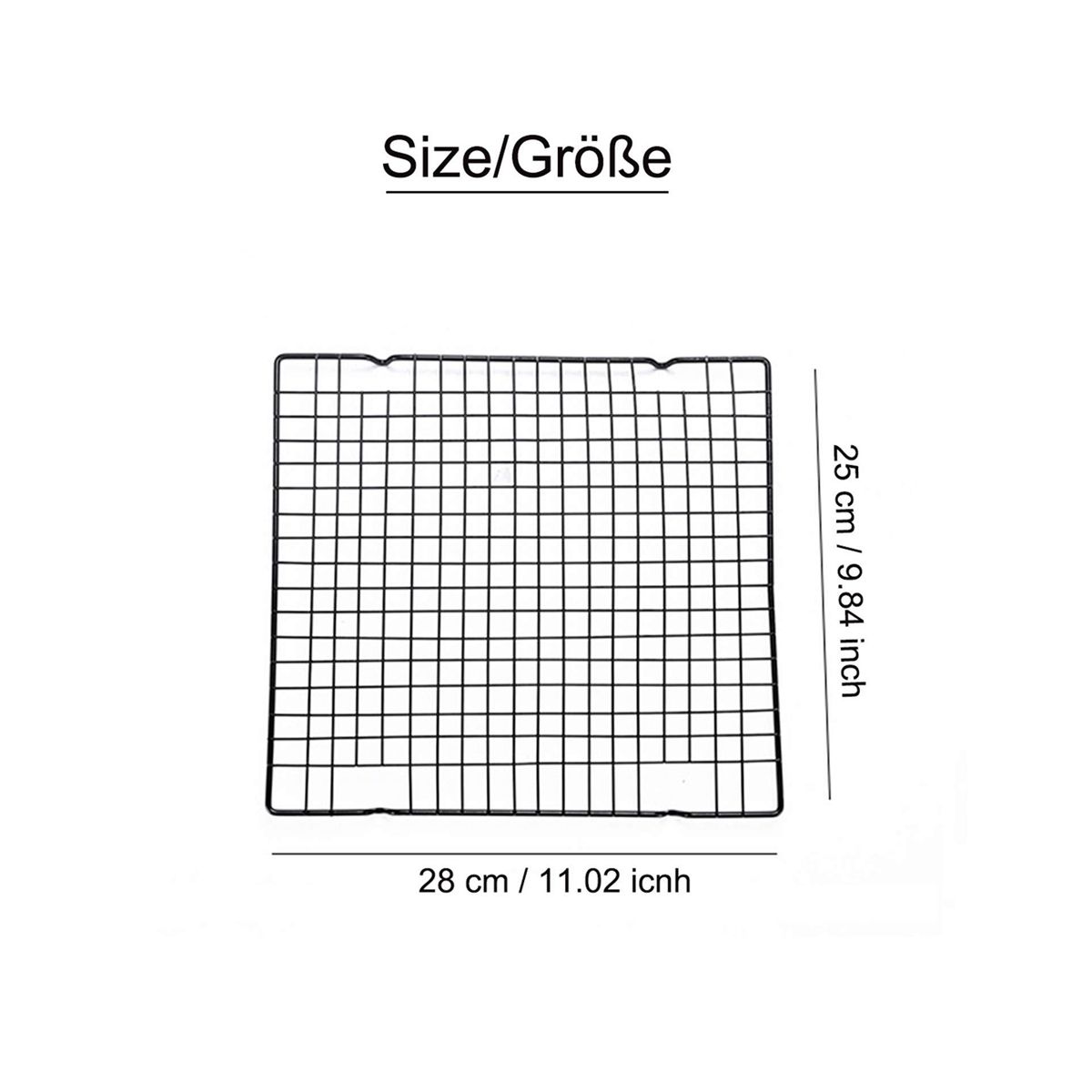 2PCS Stainless Steel Cooling Rack Fits Baking P