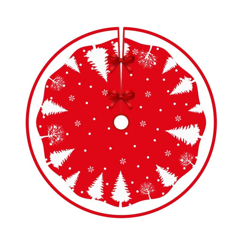 Christmas Tree Skirt Carpet Tree Bottom Cover Cloth Mat(024)