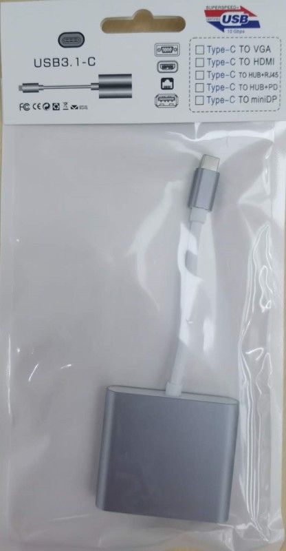 4K Aluminum Shell Three-in-one HD Adapter Cable USB3.1
