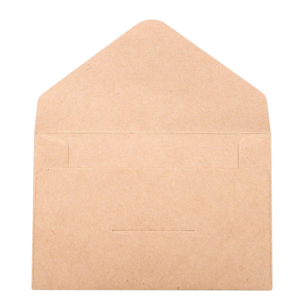 20PCS Classical Kraft Blank Mini Paper Window Envelopes Wedding Invitation Envelope Gift Envelope(Brown)