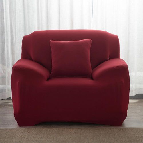 One Seat Universal Solid Color Stretch Sofa Cover