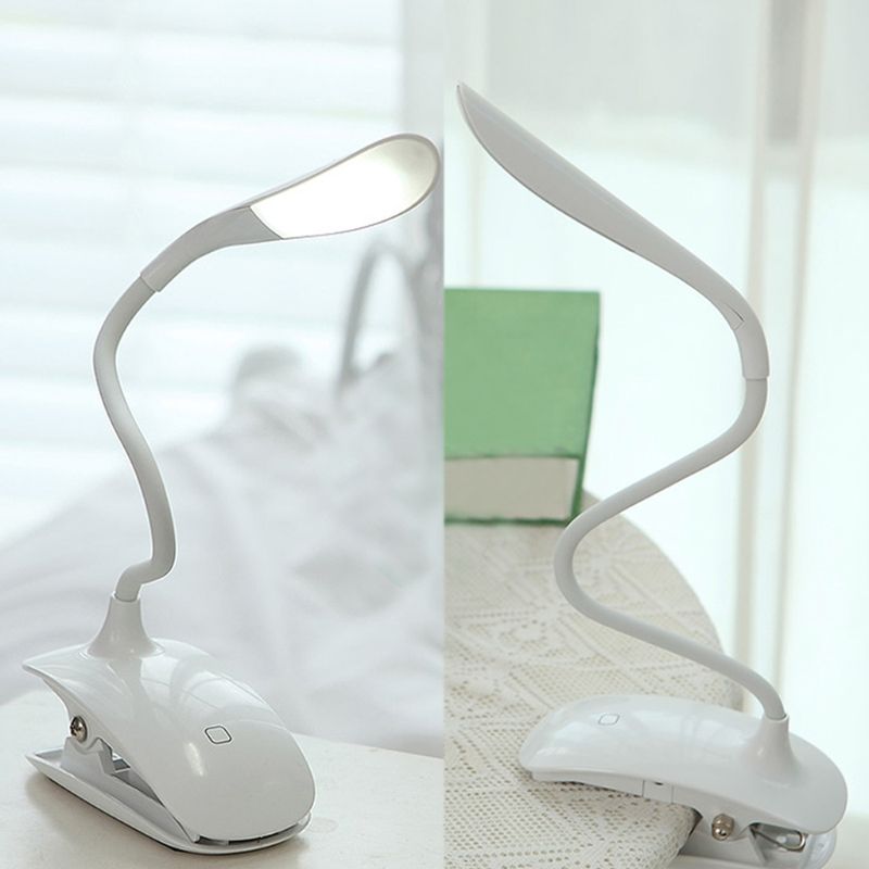 Flexible LED Reading Rechargeable Clip-on Bed Table Desk