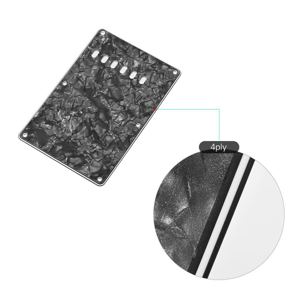 Pickguard Back Plate Tremolo Cavity Cover Vintage Style Backplate for Fender Stratocaster Strat ST Standard Modern Style Electric Guitar 4Ply