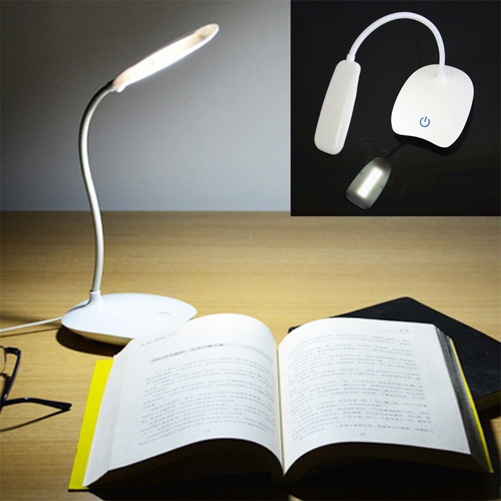 LED Desk Lamp USB Charging Night Alarm Clock Thermometer