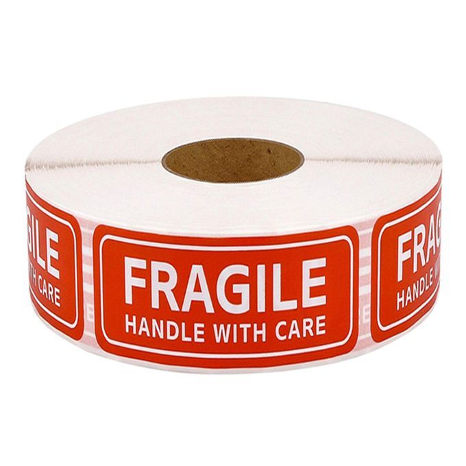 Red Fragile Warning Stickers For Safe Handy Adhesive Warning Sign 1