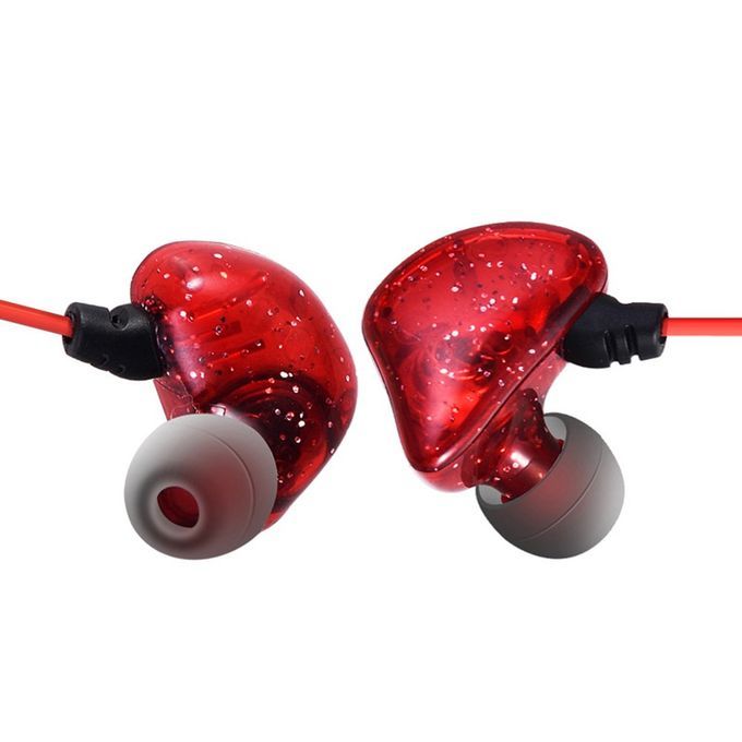 3 Meters Long Line In-ear Monitor Head Stereo High Fidelity Anchor Red