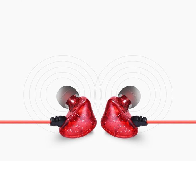 3 Meters Long Line In-ear Monitor Head Stereo High Fidelity Anchor Red