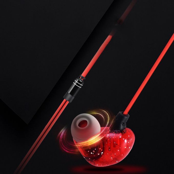 3 Meters Long Line In-ear Monitor Head Stereo High Fidelity Anchor Red