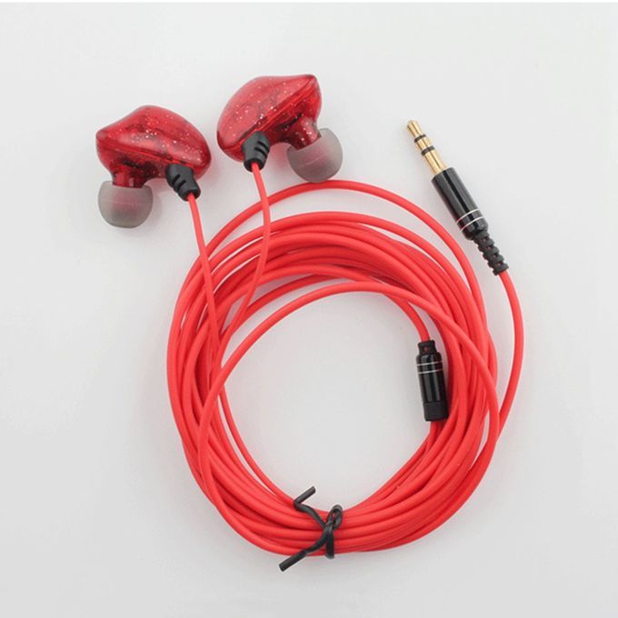 3 Meters Long Line In-ear Monitor Head Stereo High Fidelity Anchor Red