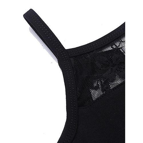 Girls Gymnastics Straps Amisole Leotard Sleeveless Lace Ballet Dancewear