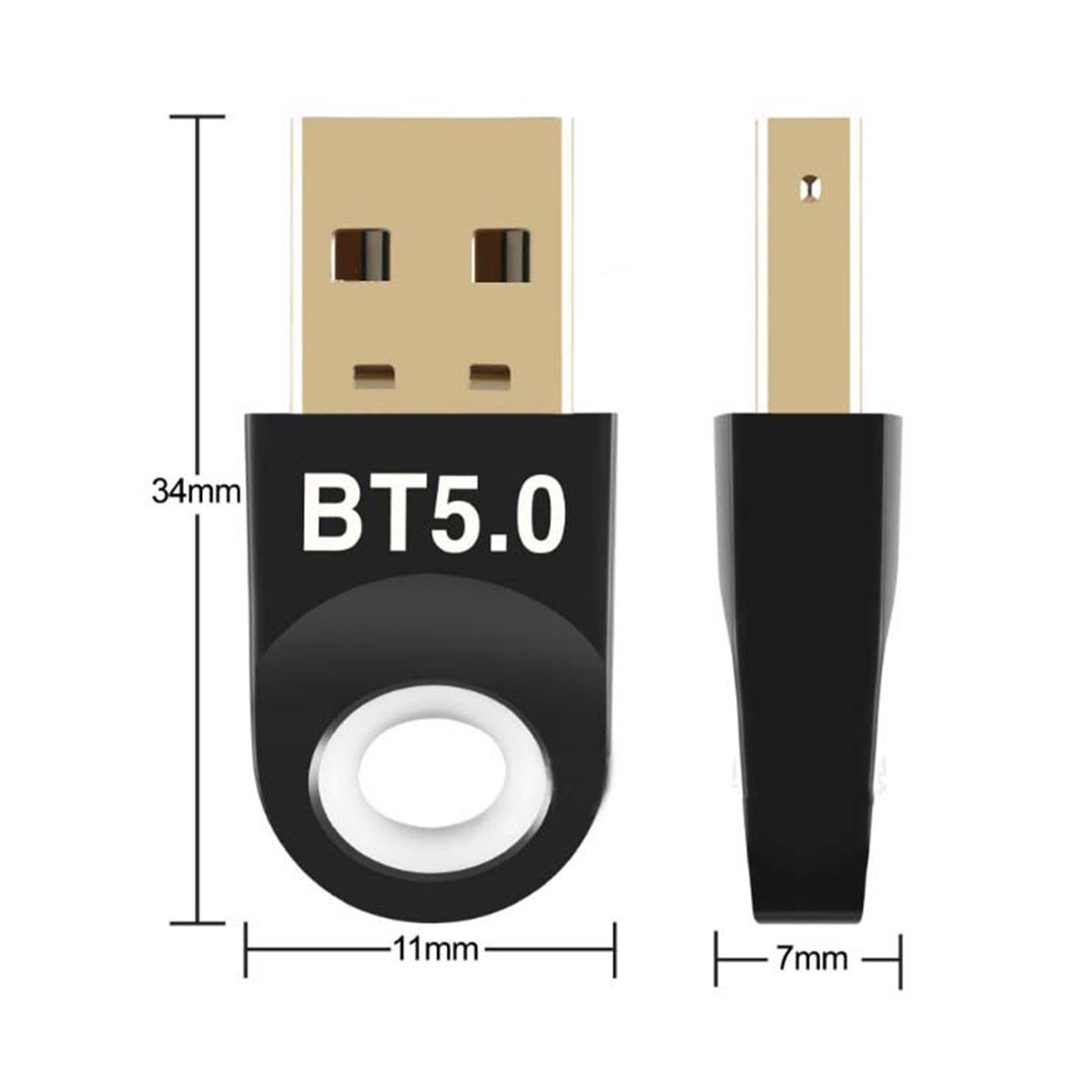 RTL8761 Wireless Adapter Driver-free Plug Play-Black