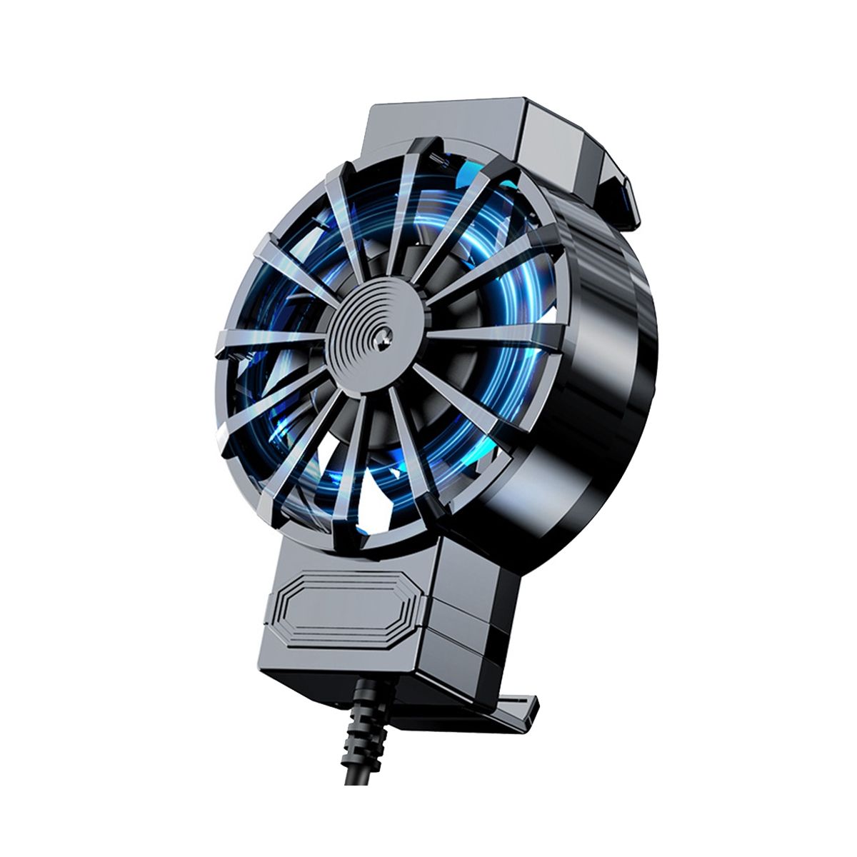 X16 Mobile Phone Radiator 7 Leaves 45Mm Fan USB Power Supply Mobile Phone Air Cooling Radiator for 4-67 Inch Phone