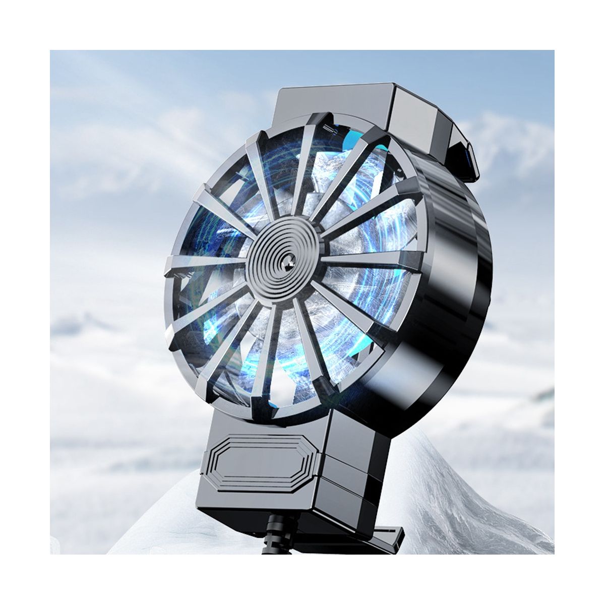 X16 Mobile Phone Radiator 7 Leaves 45Mm Fan USB Power Supply Mobile Phone Air Cooling Radiator for 4-67 Inch Phone