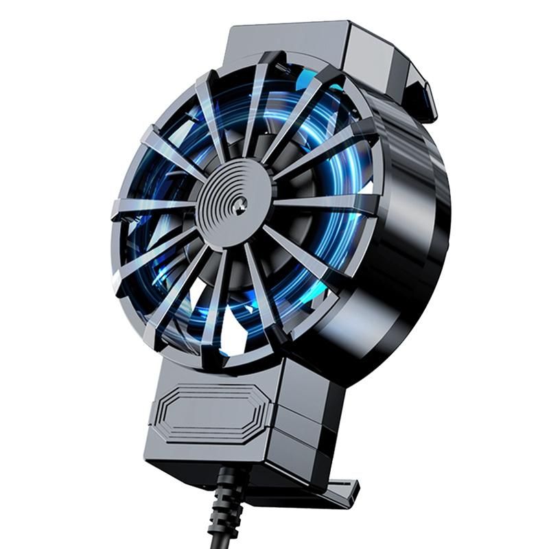 X16 Mobile Phone Radiator 7 Leaves 45Mm Fan USB Power Supply Mobile Phone Air Cooling Radiator for 4-67 Inch Phone