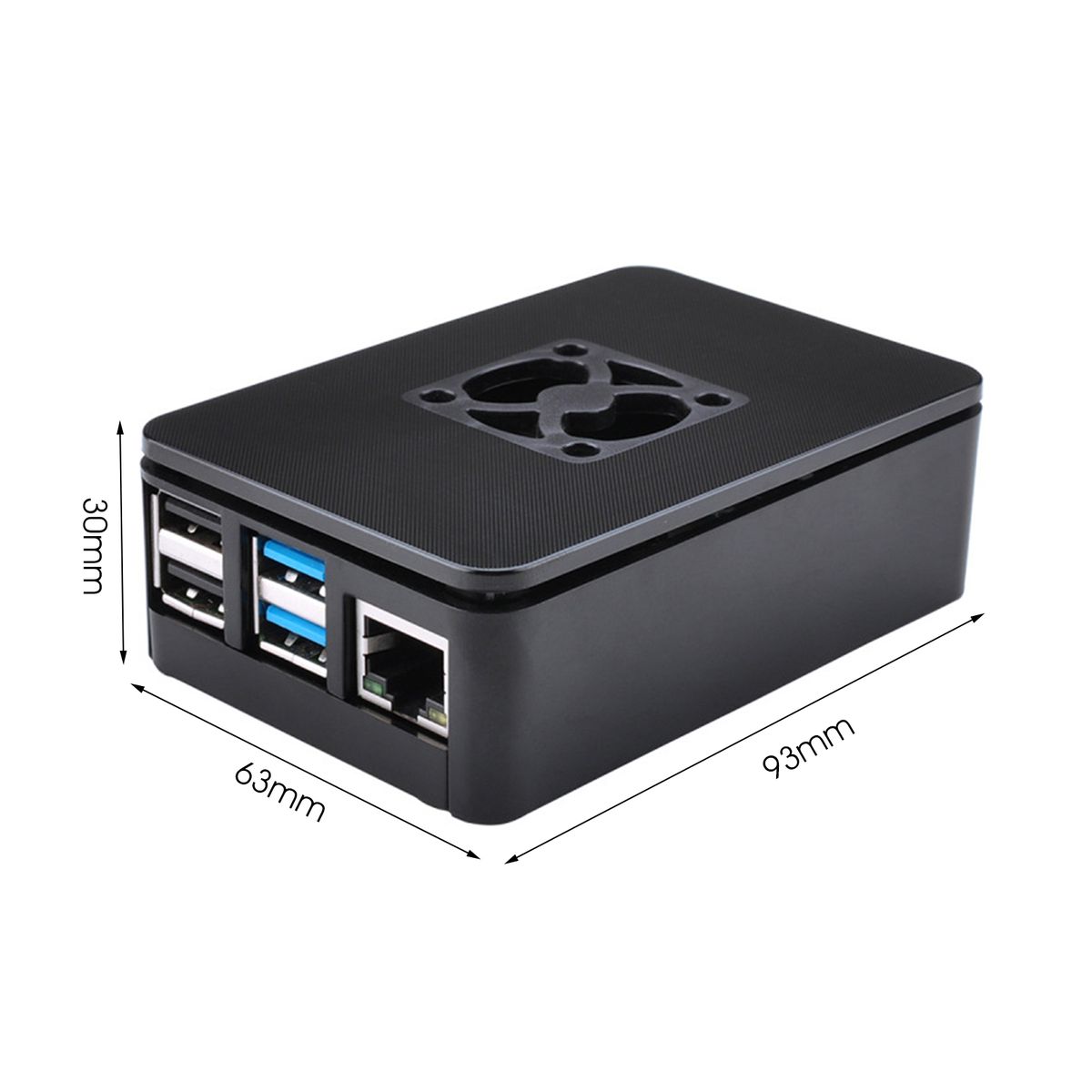 Motherboard Case Precision Installable Cool Fan ABS-Black
