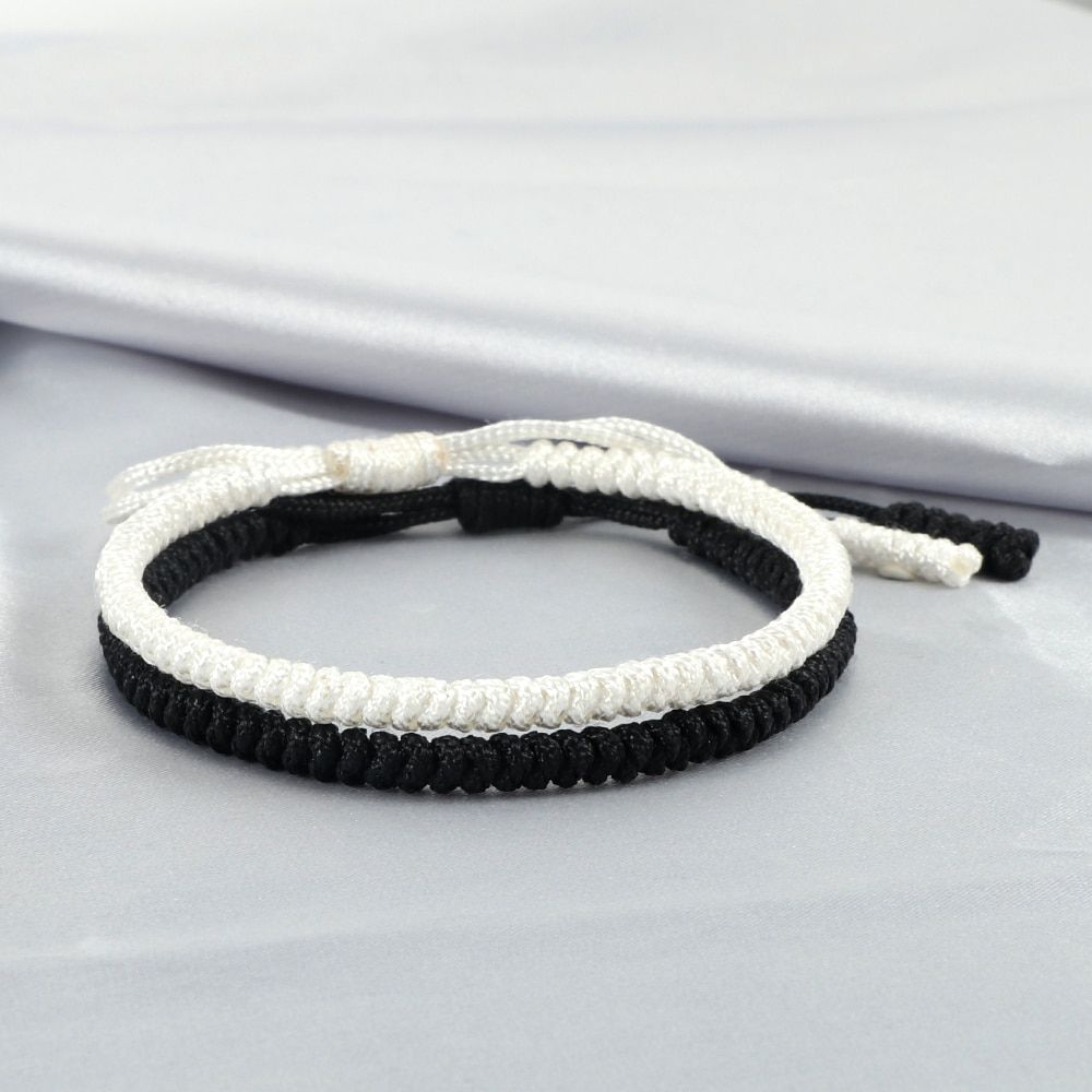 2pcs Multicolor Tibetan Buddhist Bracelets Good Lucky Charm