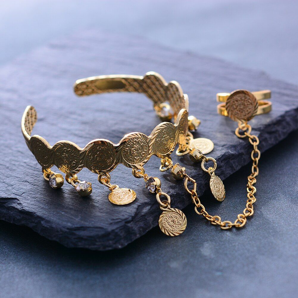 Wando Free Size Kids/baby/girls Coin Bracelet Bangles Baby