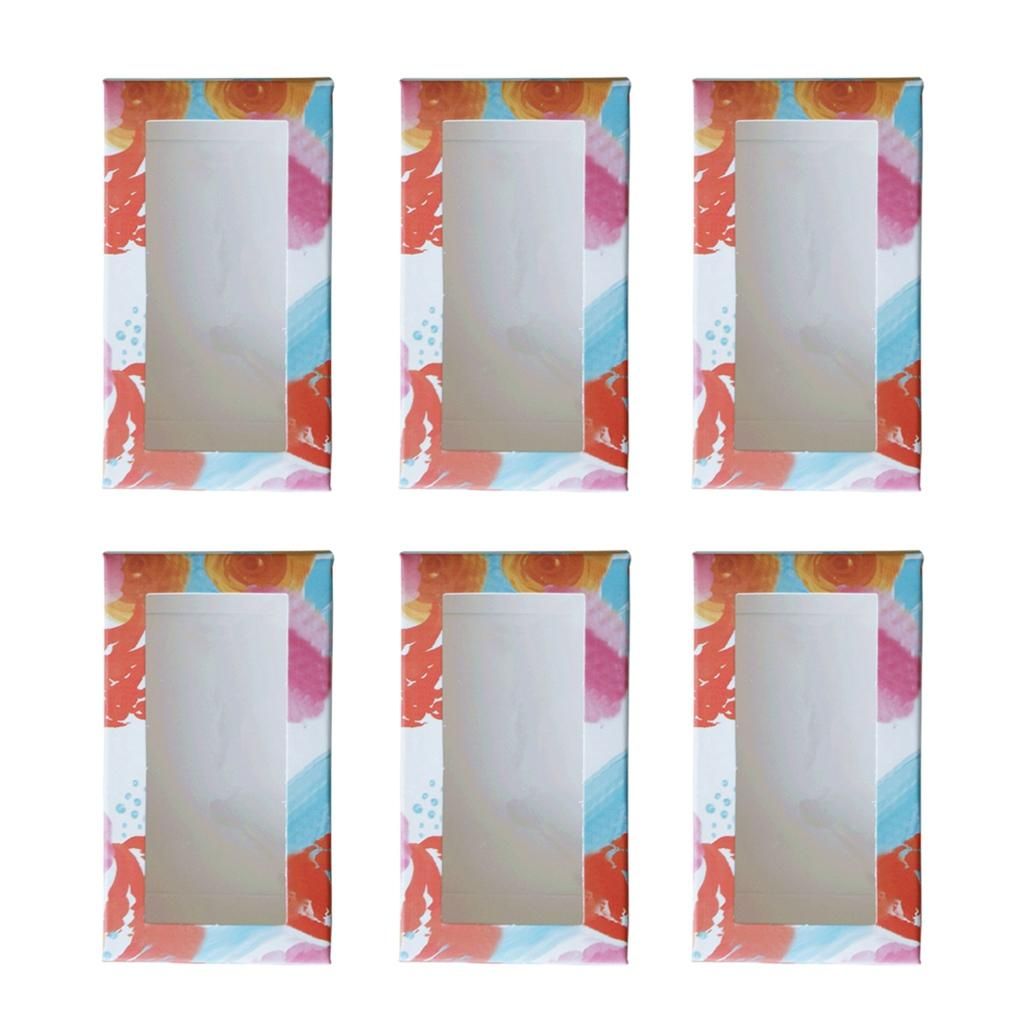 6Pieces Wedding Paper Candy Boxes Bags Trays For Snack Dessert