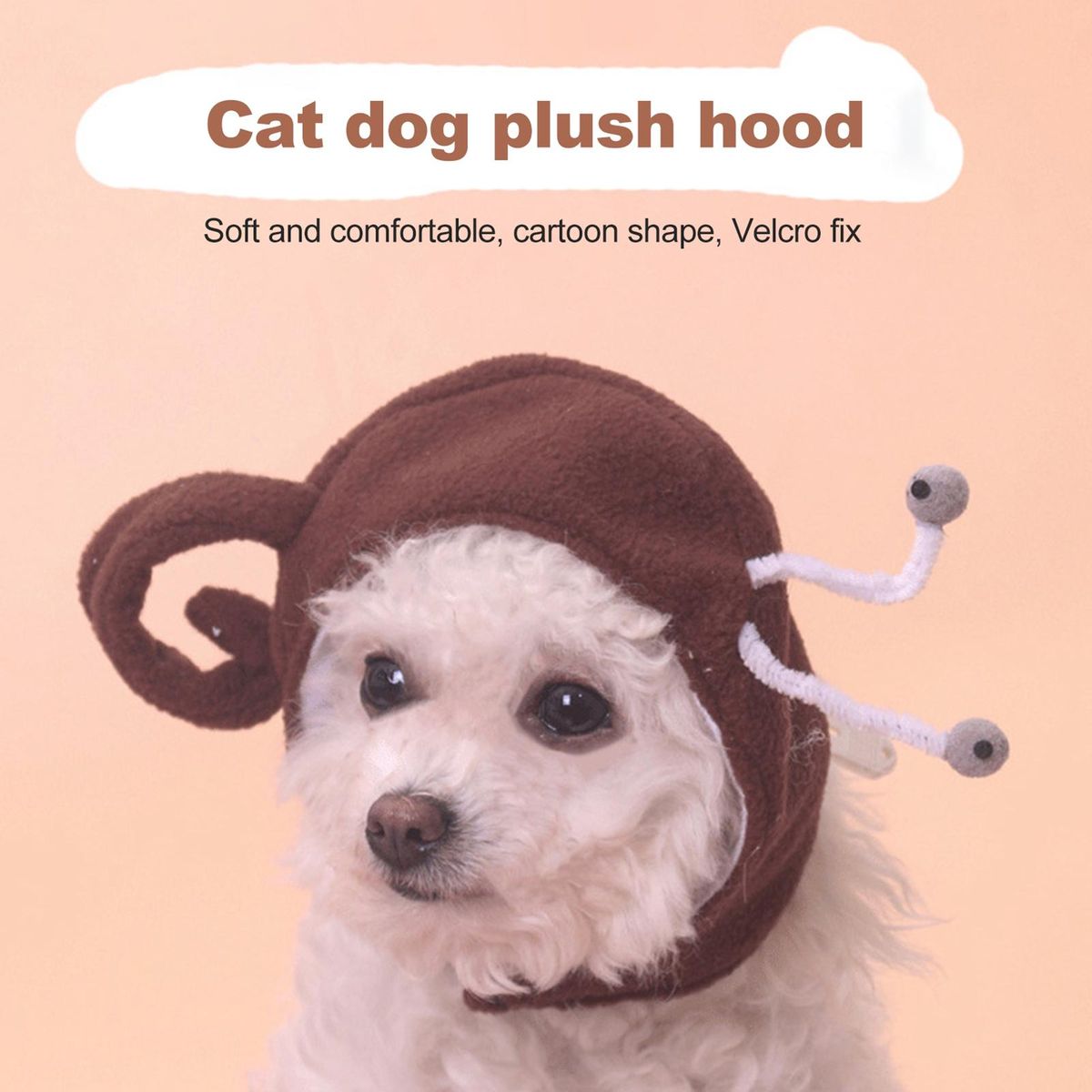 Cat Headgear Lovely Snail Shape Pet Cat Cross-dressing Hat Coffee