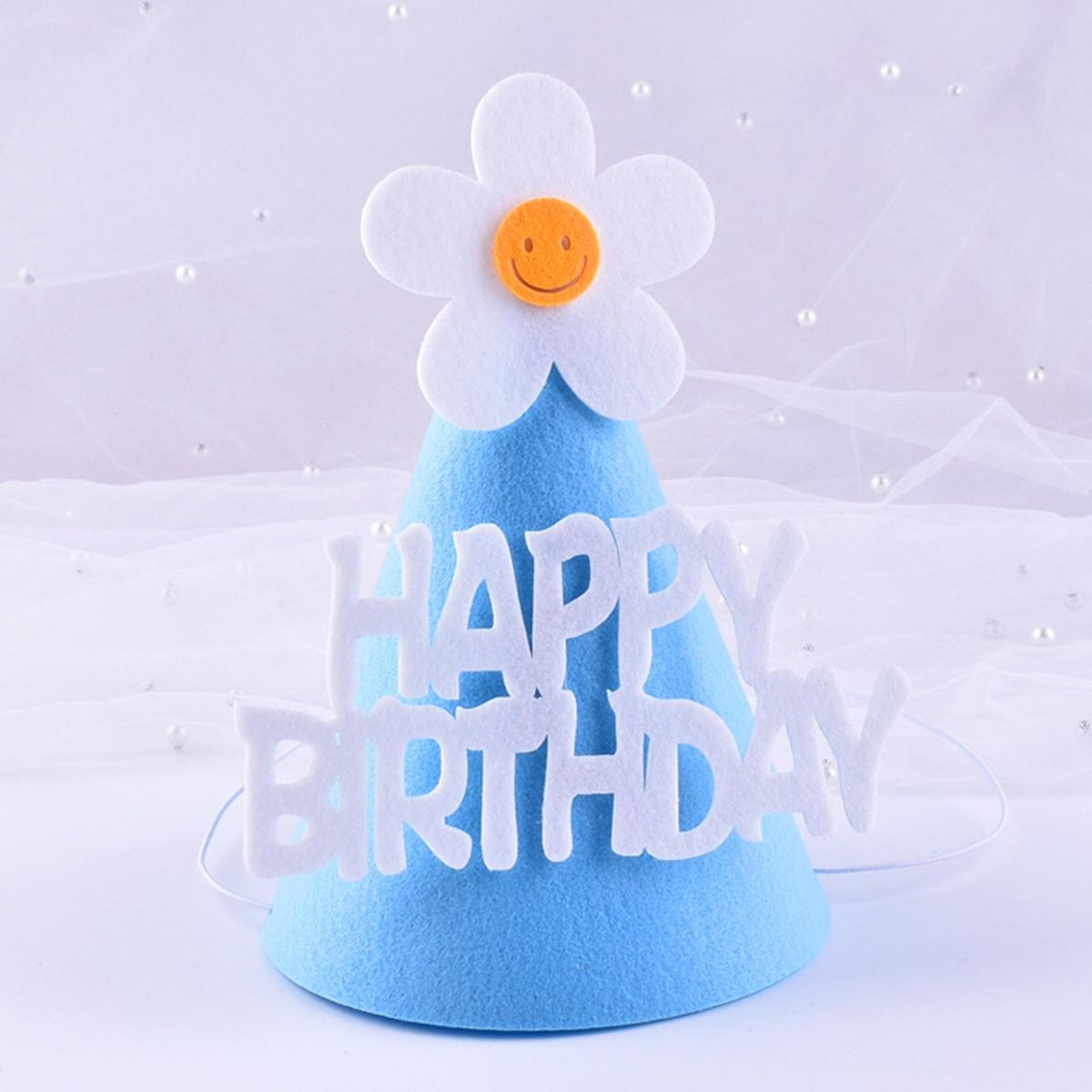 Party Headwear Flower Design Party Headwear Blue