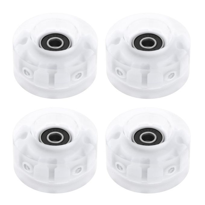 4Pack Quad Roller Skate Wheels With Bearings For Double Row Pink