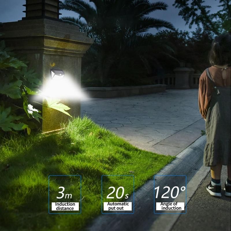 212 LED Solar Power PIR Motion Sensor Wall Light Outdoor