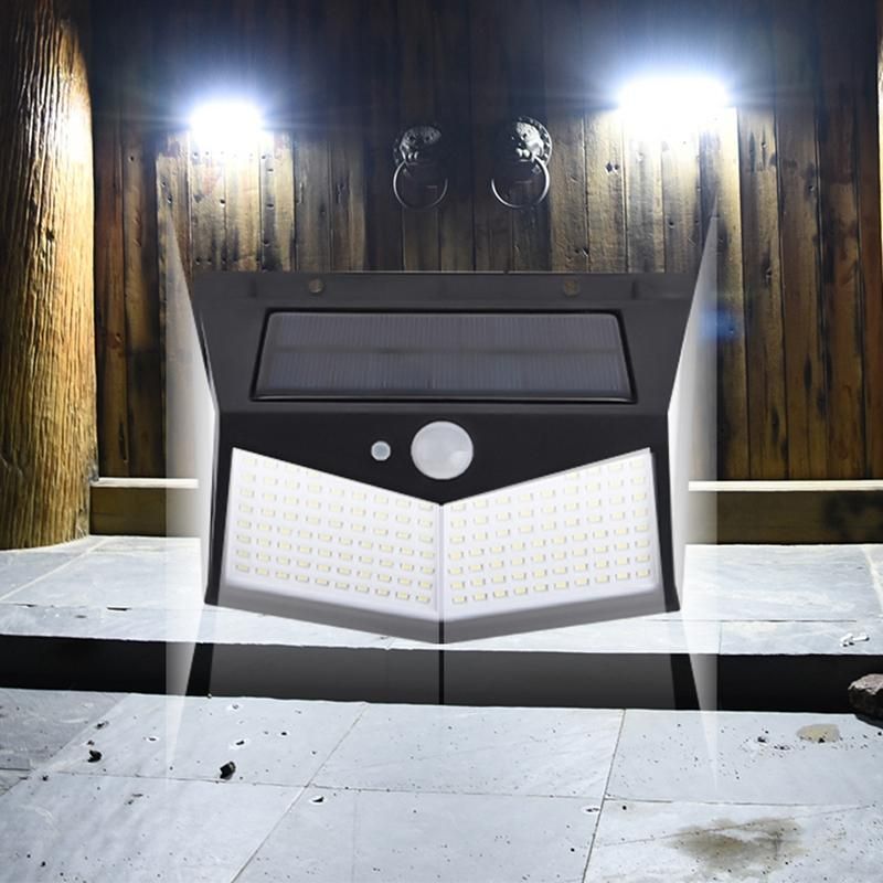 212 LED Solar Power PIR Motion Sensor Wall Light Outdoor