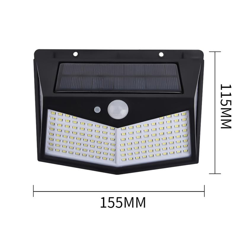 212 LED Solar Power PIR Motion Sensor Wall Light Outdoor
