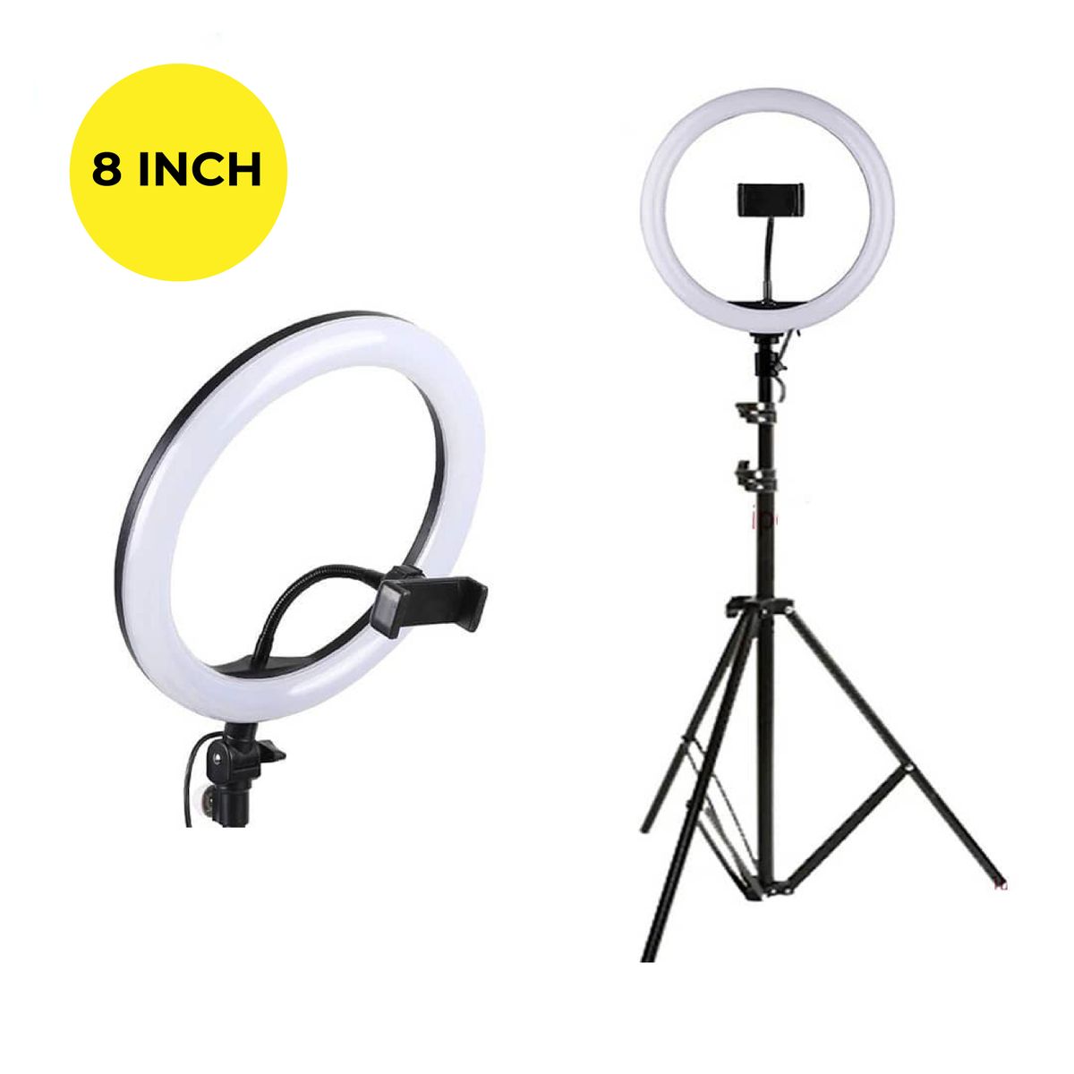 Unique 8'' Selfie Ring Fill Led Light & Projection Stand