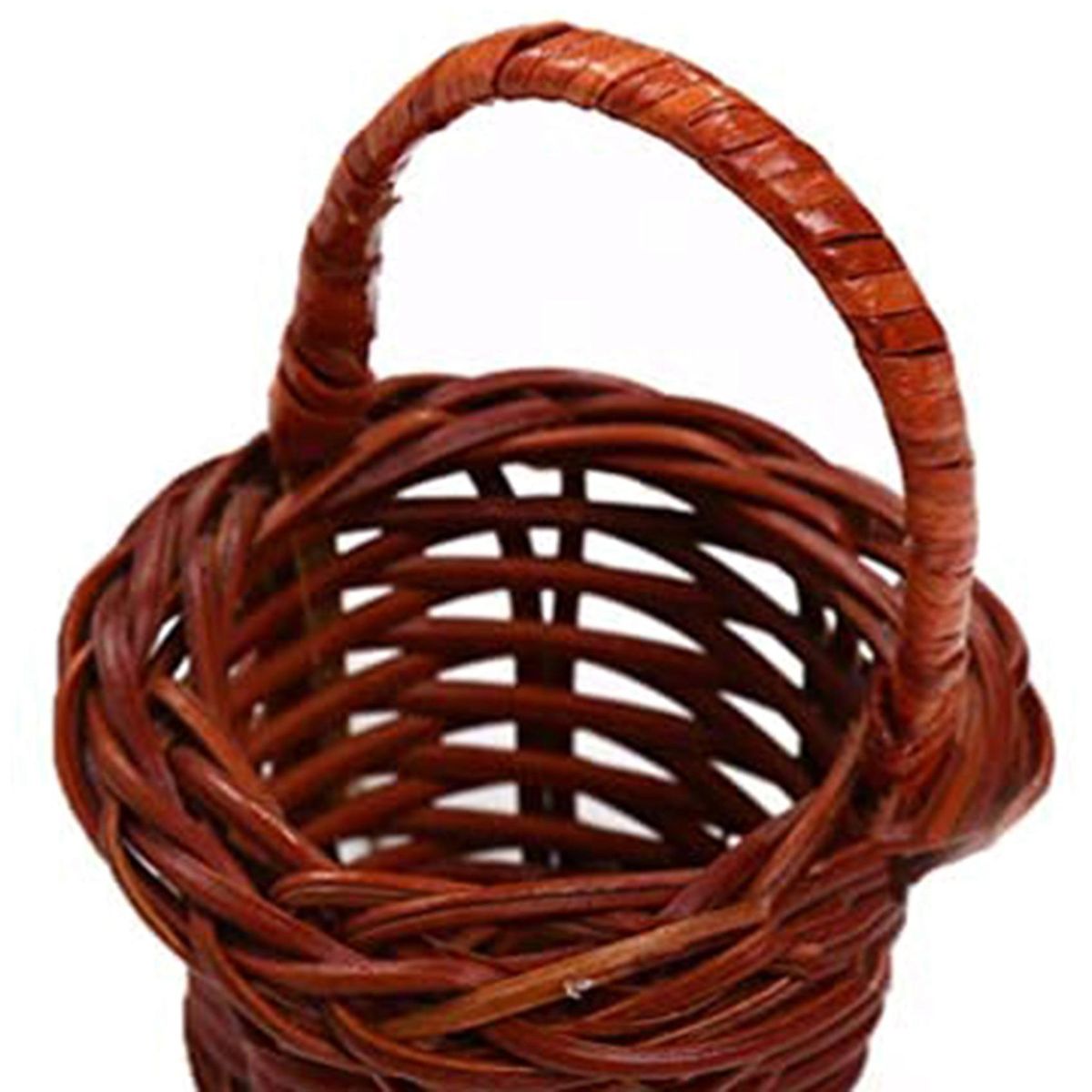 10Pcs Basket Mini Woven Baskets with Handles Plant Pots Containers Sundries Makeup Organizer for Baskets Photo Prop