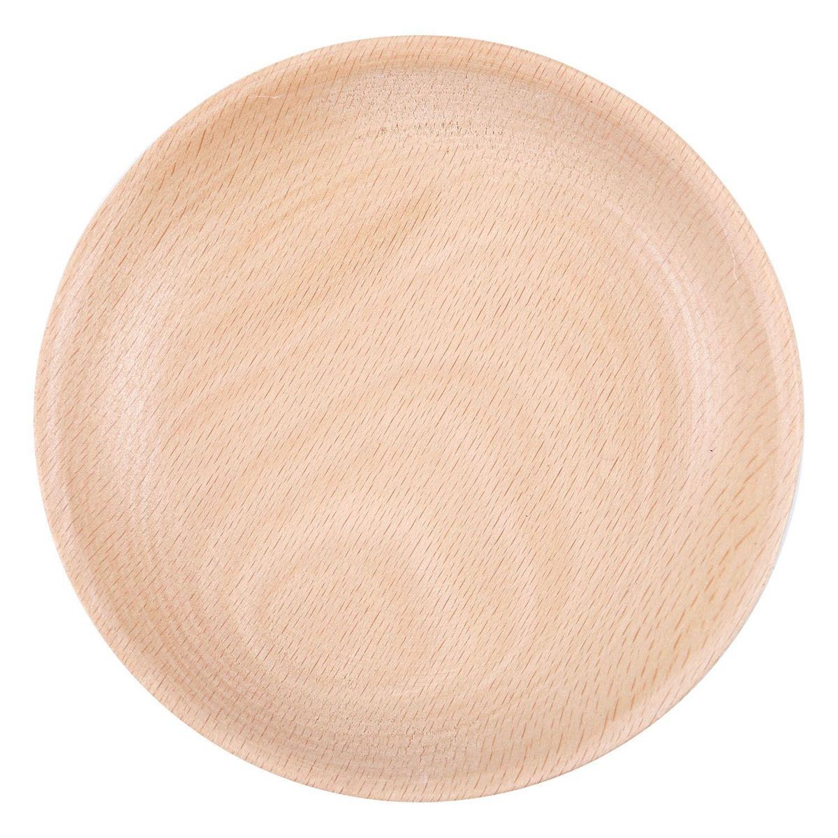 Wooden Round Plates Fruit Cake Tea Coffee