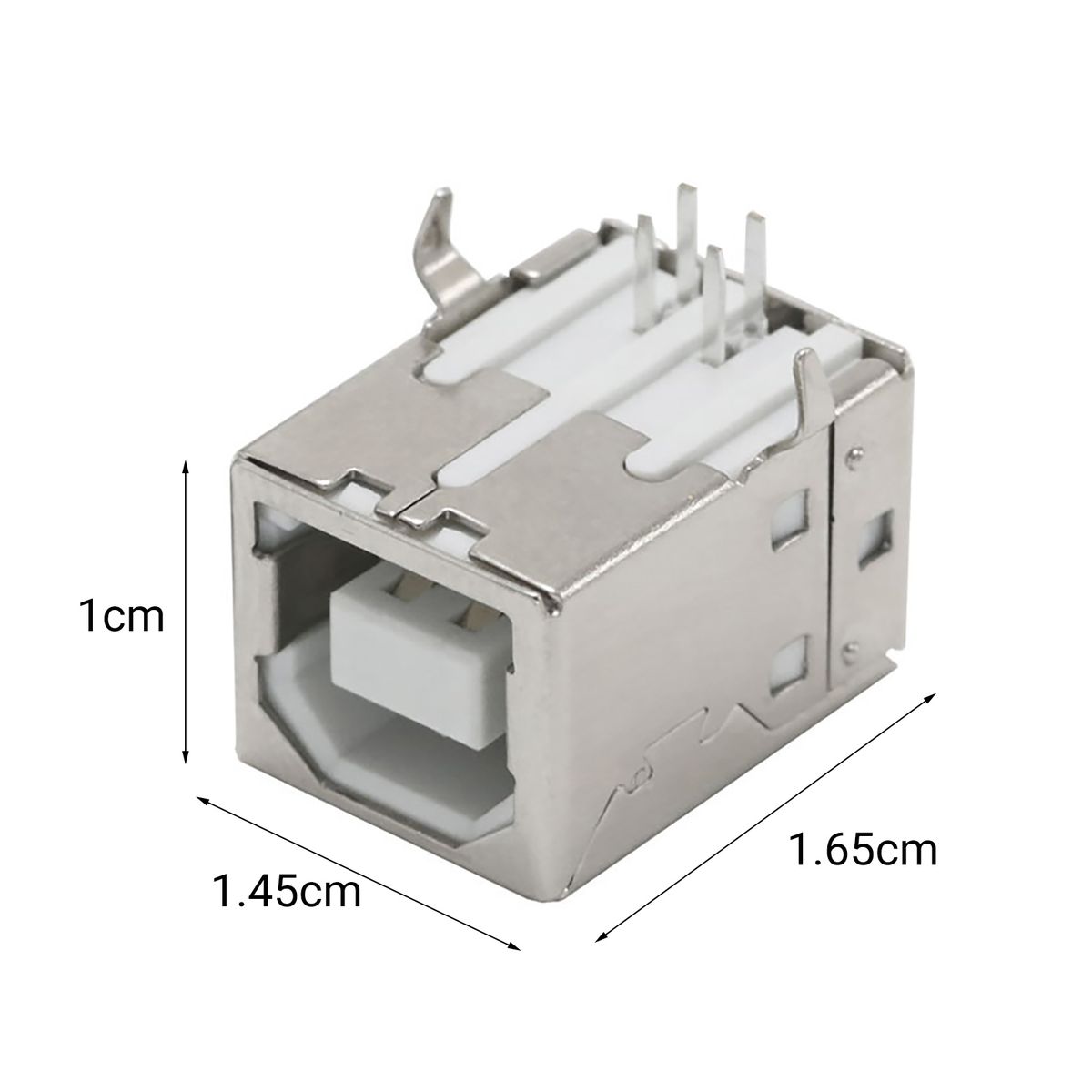 200Pcs PCB Connector Fire Retardant Right Angle-Silver