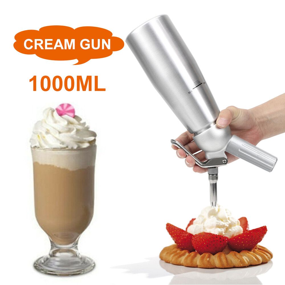 1000ml Aluminum Tool Fresh Foamer Cake Making Tool Dispenser Square