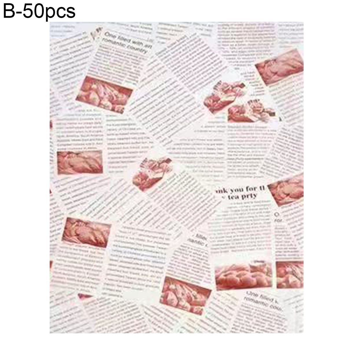 50Pcs Food Basket Liner Barley Print Tray Liner B