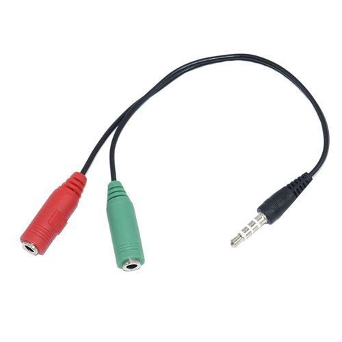 3.5mm Male Jack Headphone Mic Audio Cable