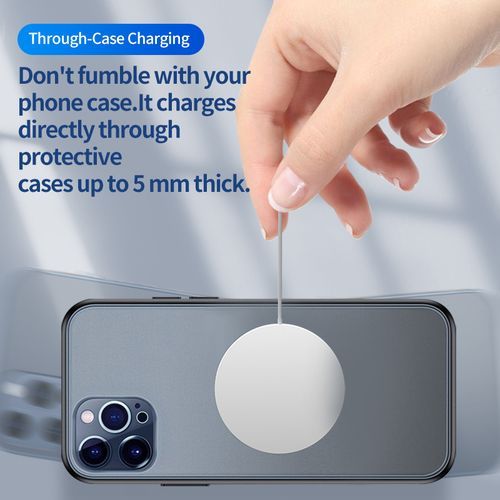 (Original White)15W Magnetic Wireless Charger For IPhone 12 Pro Max Quick Charge AirPods Pro Fast Charging Wireless Charger For Samsung Huawei GRE