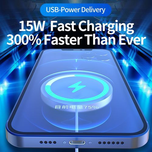 (Original White)15W Magnetic Wireless Charger For IPhone 12 Pro Max Quick Charge AirPods Pro Fast Charging Wireless Charger For Samsung Huawei GRE