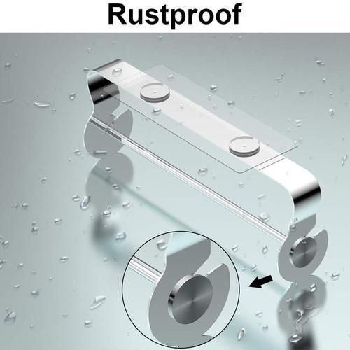 Bathroom Wall Storage Rack Roll HolderStainless Steel Wall Hanging Roll Dispenser  Storage Holder For Kitchen Bathroom