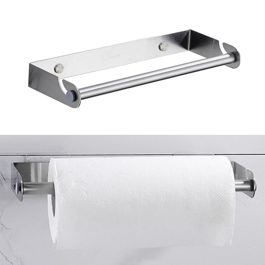 Kitchen Bathroom Towel Bar 12 Stainless Steel Towel Bar Wall Silver