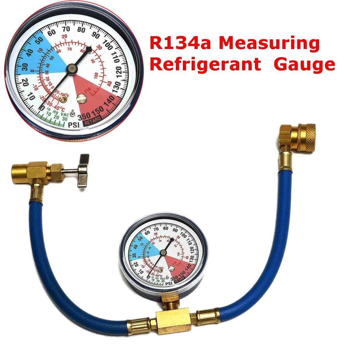 R134A Air Conditioning Car Measuring Refrigerant Recharge Hose Adapter Kit