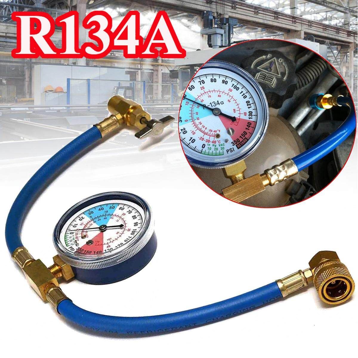 R134A Air Conditioning Car Measuring Refrigerant Recharge Hose Adapter Kit