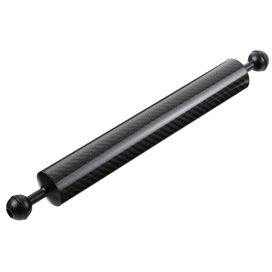PULUZ 14.56 Inch 37cm Length 40mm Diameter Dual Balls Carbon Fiber Floating Arm, Ball Diameter: 25mm, Buoyancy: 300g