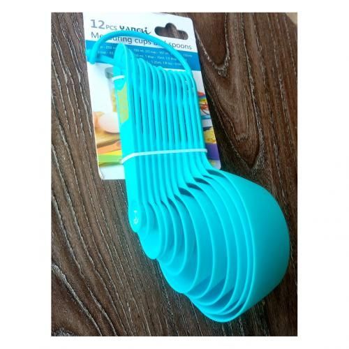 MEASURING CUPS AND MEASURING SPOONS SETS - 12 PIECES
