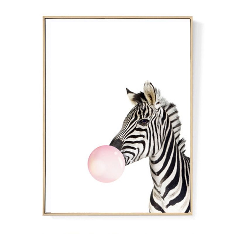 Animal Zebra Nordic Canvas Painting Wall