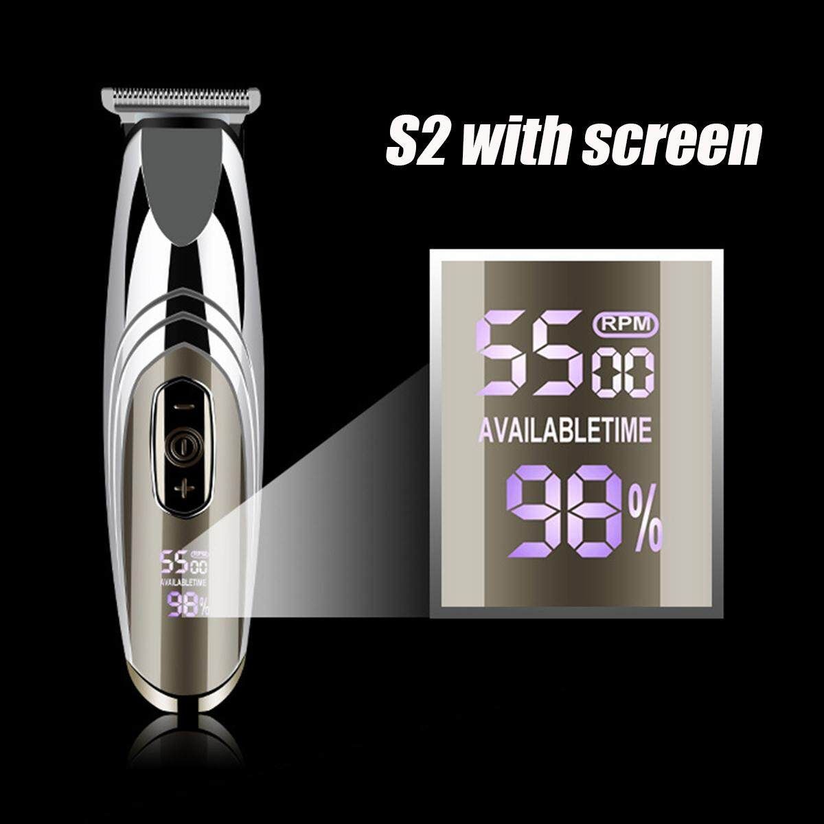 Two Types Barber Salon Electric Hair Clipper Rechargeable Trimmer Beard Grooming