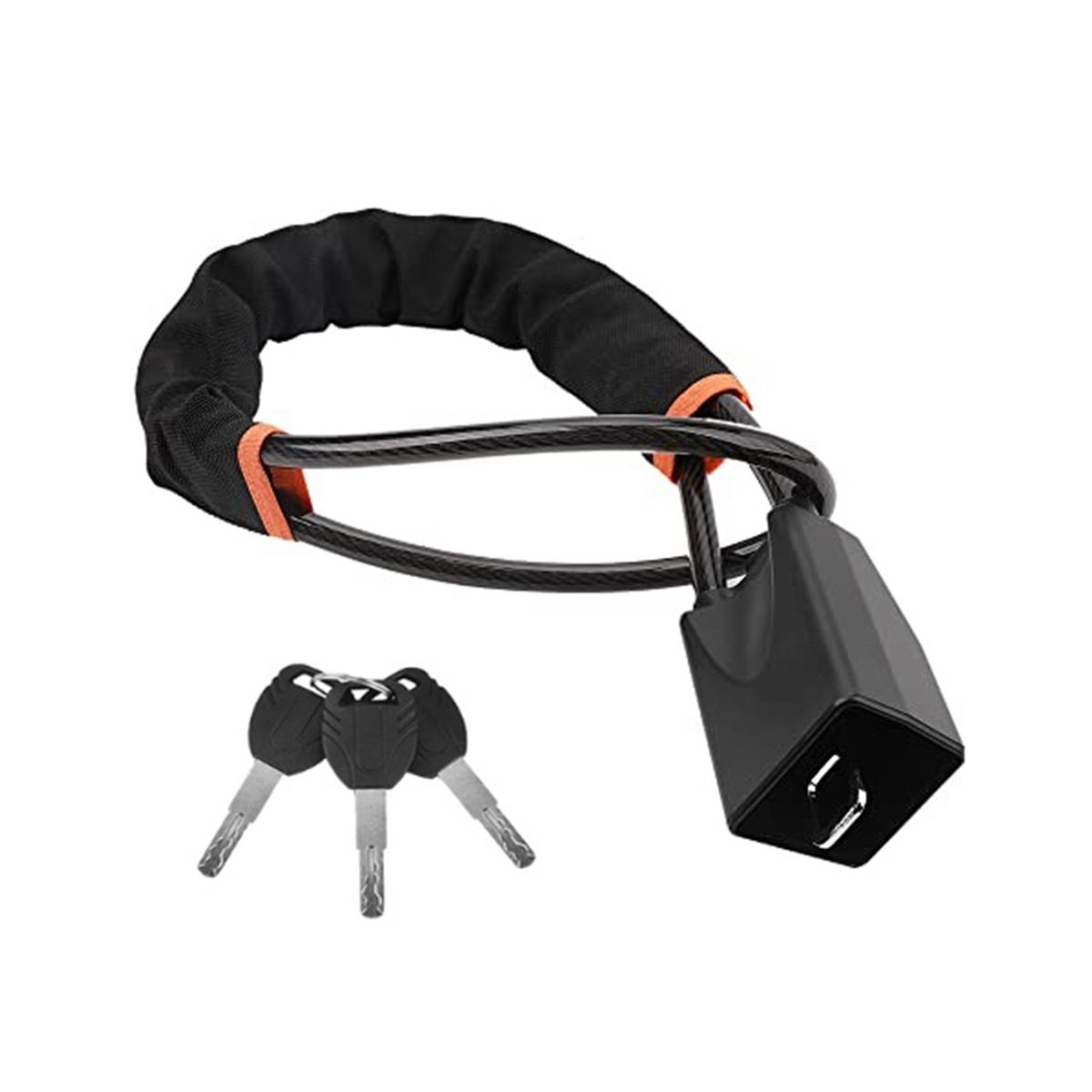 Steering Wheel Lock Safety Belt Lock Anti-Theft Device Steering Wheel Locks for Car SUV Cart Vehicle - Black