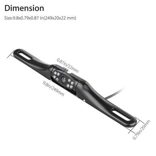 License Plate Frame Backup Camera Car Rear View Camera With