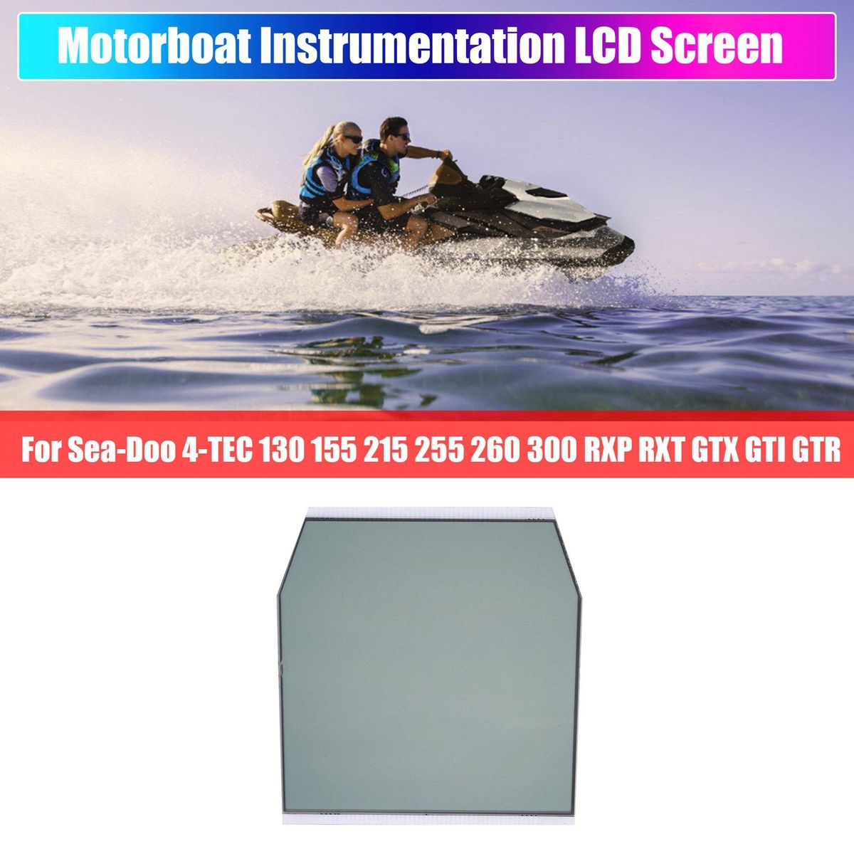 Motorboat Instrumentation LCD Screen for Sea-Doo Seadoo Sea 4-TEC 130 155 215 255 260 300 RXP RXT GTX GTI GTR